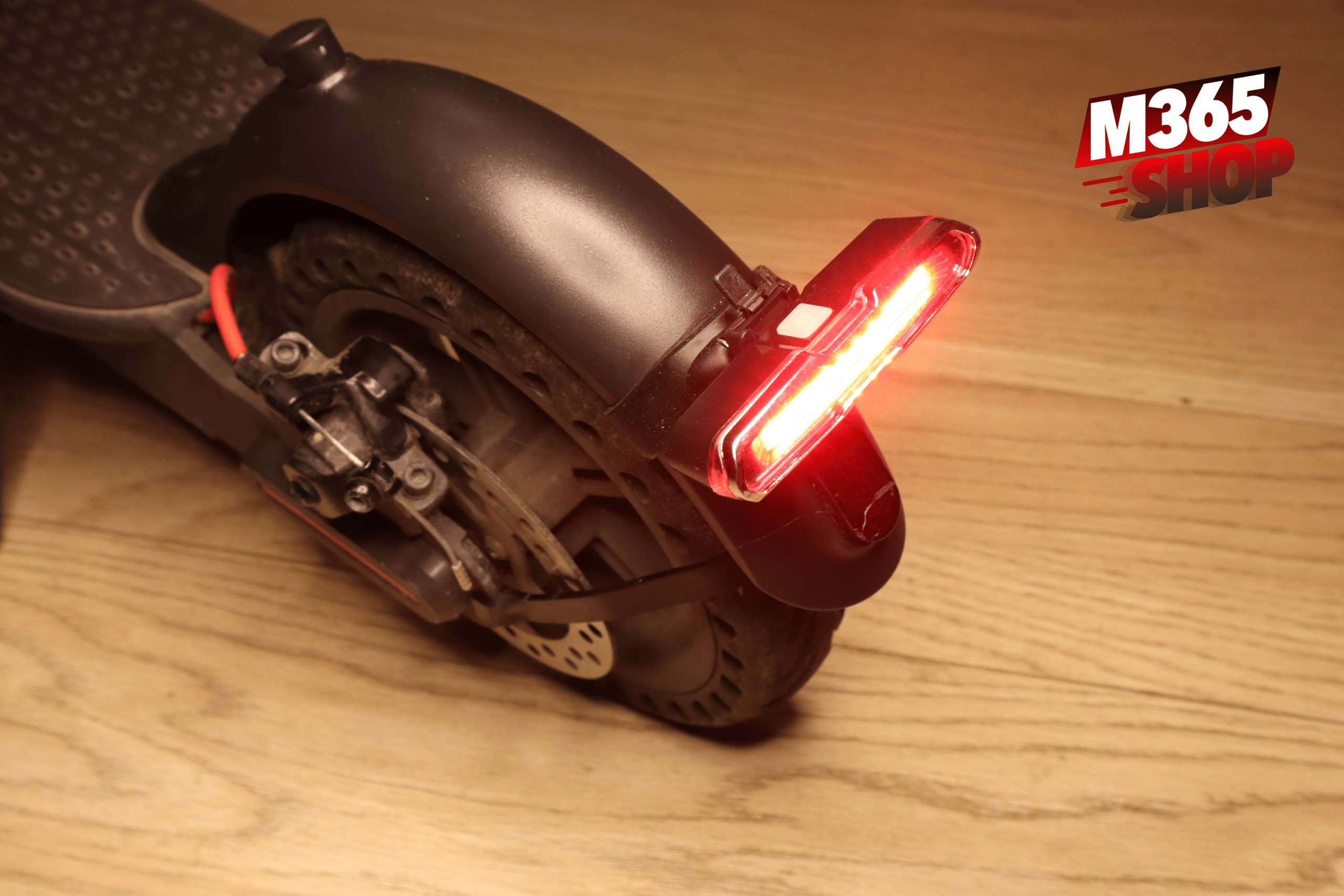 Lampe lumière roue led rouge clignotante pour trottinette électrique Xiaomi  M365
