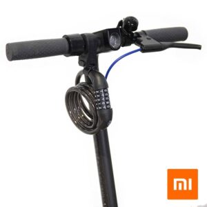 Cadenas à câble avec mot de passe et support vélos et trottinettes