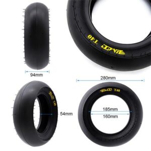 Pneu tubeless radial T40 Slick 90/65R6,5 [PMT]