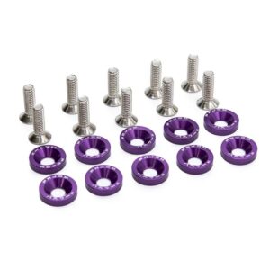 Rondelle JDM violette avec vis M6x16 – 10 pcs