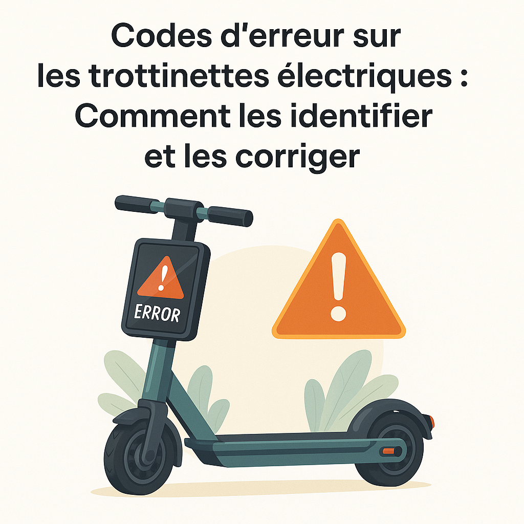 Les codes d’erreurs de trottinettes électriques : comprendre et corriger facilement