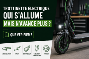 Trottinette électrique qui s’allume mais n’avance plus : que vérifier ?